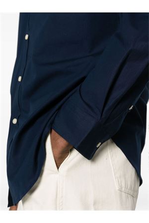 Navy blue stretch-cotton shirt RALPH LAUREN | 710928254001NAVY